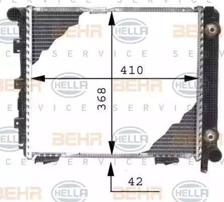 HELLA 8MK 376 711-331 - Радіатор, охолодження двигуна autocars.com.ua