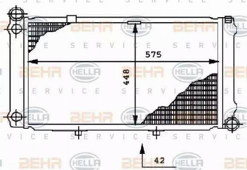 HELLA 8MK 376 712-311 - Радіатор, охолодження двигуна autocars.com.ua