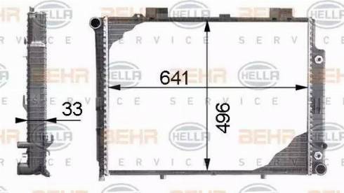 HELLA 8MK 376 712-754 - Радіатор, охолодження двигуна autocars.com.ua