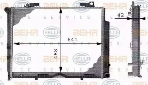 HELLA 8MK 376 712-771 - Радіатор, охолодження двигуна autocars.com.ua
