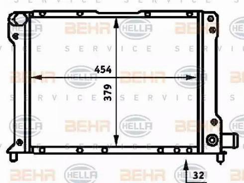 HELLA 8MK 376 713-661 - Радіатор, охолодження двигуна autocars.com.ua