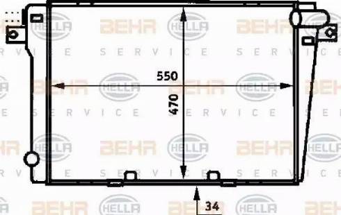 HELLA 8MK 376 714-021 - Радіатор, охолодження двигуна autocars.com.ua