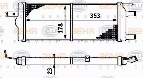 HELLA 8MK 376 715-051 - Радіатор, охолодження двигуна autocars.com.ua