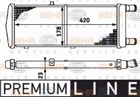 HELLA 8MK 376 715-201 - Радіатор, охолодження двигуна autocars.com.ua