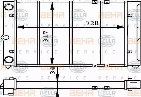 HELLA 8MK 376 715-281 - Радиатор, охлаждение двигателя avtokuzovplus.com.ua