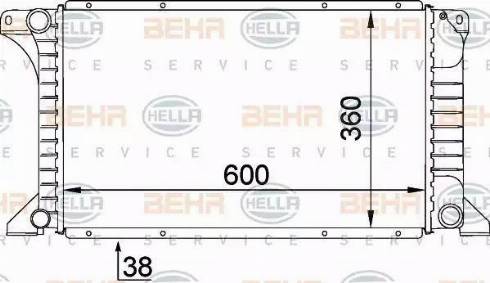 HELLA 8MK 376 715-471 - Радіатор, охолодження двигуна autocars.com.ua