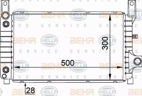 HELLA 8MK 376 716-031 - Радіатор, охолодження двигуна autocars.com.ua