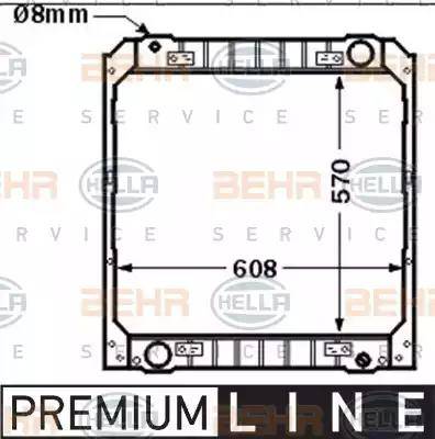 HELLA 8MK 376 717-561 - Радиатор, охлаждение двигателя avtokuzovplus.com.ua