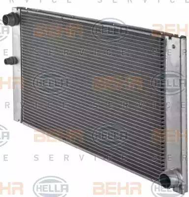 HELLA 8MK 376 719-011 - Радіатор, охолодження двигуна autocars.com.ua