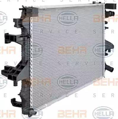 HELLA 8MK 376 719-161 - Радіатор, охолодження двигуна autocars.com.ua