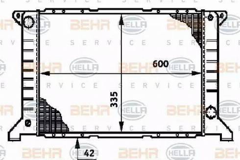 HELLA 8MK 376 720-201 - Радіатор, охолодження двигуна autocars.com.ua