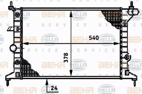 HELLA 8MK 376 720-401 - Радиатор, охлаждение двигателя autodnr.net