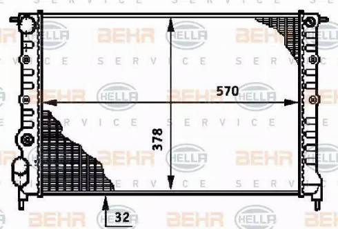 HELLA 8MK 376 720-441 - Радиатор, охлаждение двигателя autodnr.net