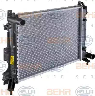 HELLA 8MK 376 720-551 - Радіатор, охолодження двигуна autocars.com.ua