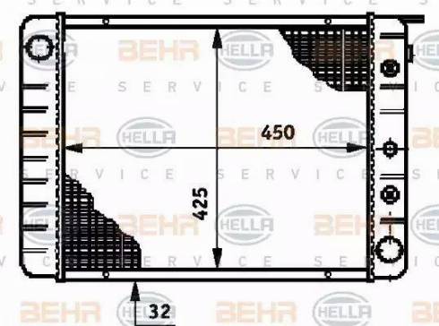 HELLA 8MK 376 720-691 - Радіатор, охолодження двигуна autocars.com.ua