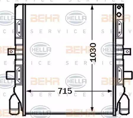 HELLA 8MK 376 726-661 - Радіатор, охолодження двигуна autocars.com.ua