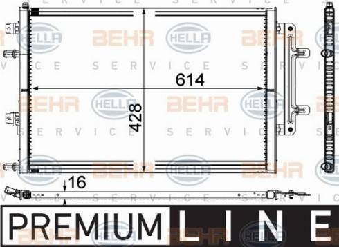 HELLA 8MK 376 737-211 - Радіатор, охолодження двигуна autocars.com.ua