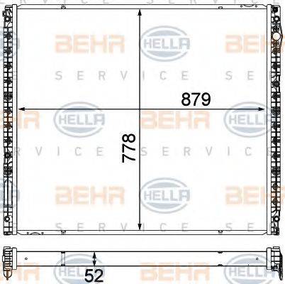 HELLA 8MK 376 750-571 - Низькотемпературний охолоджувач, інтеркулер autocars.com.ua