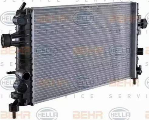 HELLA 8MK 376 754-081 - Радіатор, охолодження двигуна autocars.com.ua
