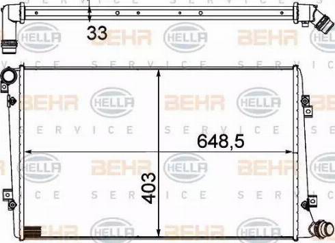 HELLA 8MK 376 756-701 - Радиатор, охлаждение двигателя autodnr.net