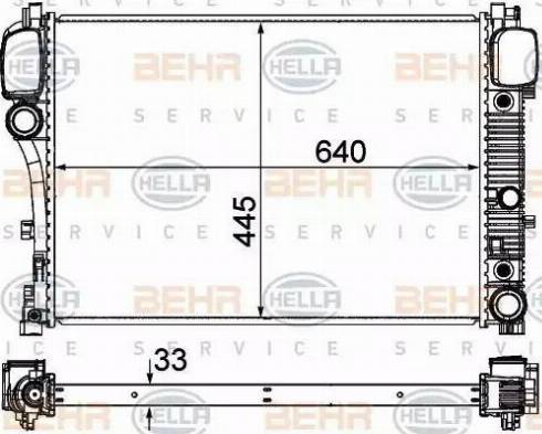 HELLA 8MK 376 764-791 - Радіатор, охолодження двигуна autocars.com.ua