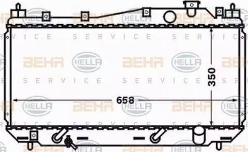 HELLA 8MK 376 768-301 - Радіатор, охолодження двигуна autocars.com.ua