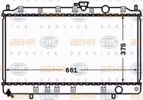 HELLA 8MK 376 770-211 - Радіатор, охолодження двигуна autocars.com.ua