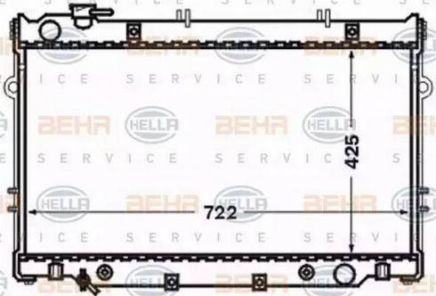 HELLA 8MK 376 773-201 - Радиатор, охлаждение двигателя autodnr.net