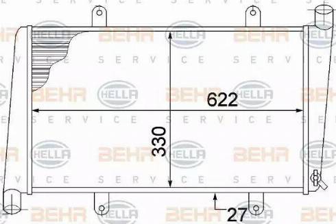 HELLA 8MK 376 774-181 - Радіатор, охолодження двигуна autocars.com.ua