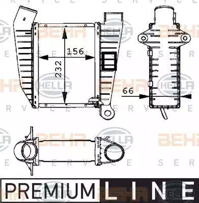 HELLA 8ML 376 723-001 - Интеркулер autocars.com.ua