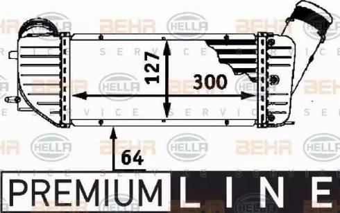 HELLA 8ML 376 723-371 - Интеркулер autocars.com.ua