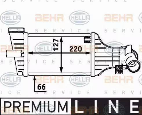 HELLA 8ML 376 723-411 - Интеркулер autocars.com.ua