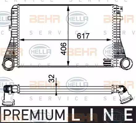 HELLA 8ML 376 723-541 - Интеркулер autocars.com.ua