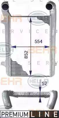 HELLA 8ML 376 723-771 - Интеркулер autocars.com.ua