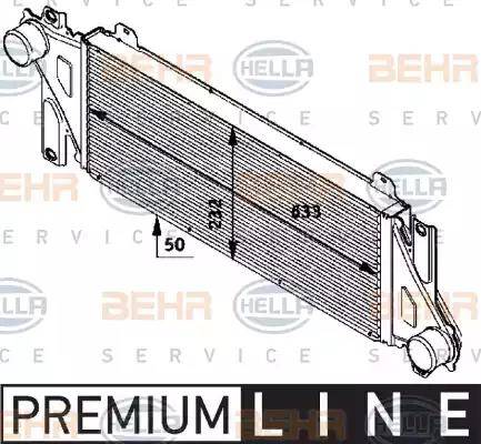 HELLA 8ML 376 724-291 - Интеркулер autocars.com.ua