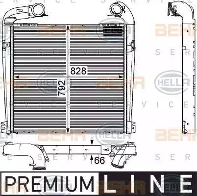 HELLA 8ML 376 730-571 - Интеркулер autocars.com.ua