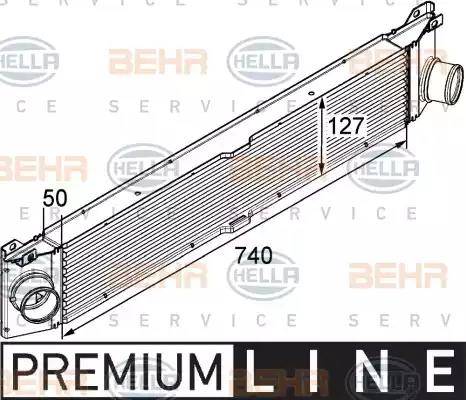 HELLA 8ML 376 746-011 - Интеркулер autocars.com.ua