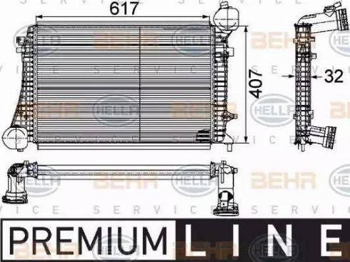 HELLA 8ML 376 746-151 - Интеркулер autocars.com.ua