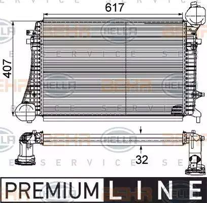 HELLA 8ML 376 746-161 - Интеркулер autocars.com.ua