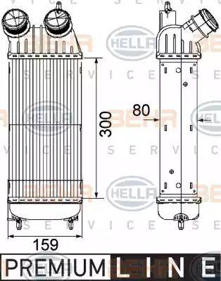 HELLA 8ML 376 746-211 - Интеркулер autocars.com.ua