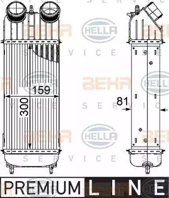 HELLA 8ML 376 746-221 - Интеркулер autocars.com.ua