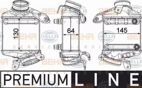 HELLA 8ML 376 746-431 - Интеркулер, теплообменник турбины avtokuzovplus.com.ua