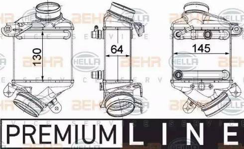 HELLA 8ML 376 746-441 - Интеркулер, теплообменник турбины avtokuzovplus.com.ua