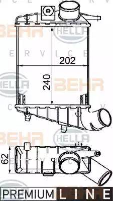 HELLA 8ML 376 746-541 - Интеркулер autocars.com.ua