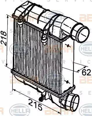 HELLA 8ML 376 746-641 - Интеркулер autocars.com.ua