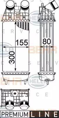 HELLA 8ML 376 746-771 - Интеркулер autocars.com.ua