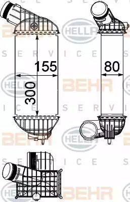 HELLA 8ML 376 746-781 - Интеркулер, теплообменник турбины avtokuzovplus.com.ua