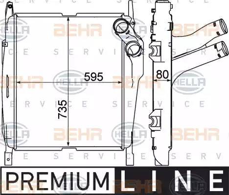 HELLA 8ML 376 758-161 - Интеркулер autocars.com.ua