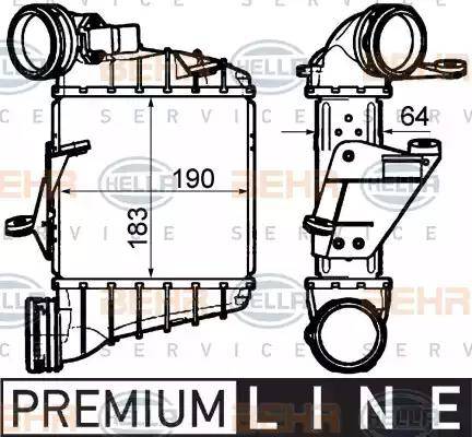 HELLA 8ML 376 760-681 - Интеркулер autocars.com.ua