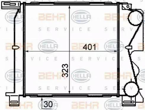 HELLA 8ML 376 760-691 - Интеркулер autocars.com.ua